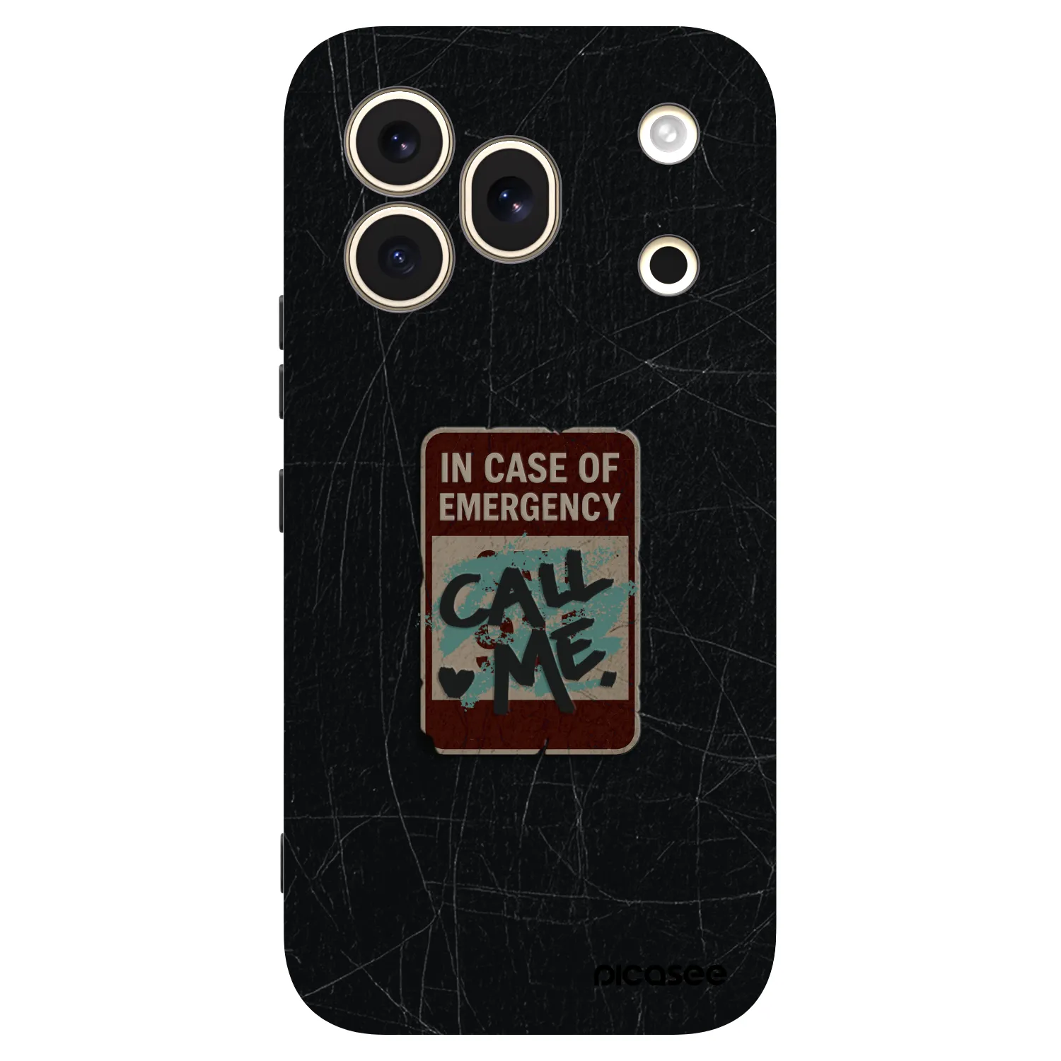 Picasee silikonový černý obal pro Honor 600 Pro - EMERGENCY