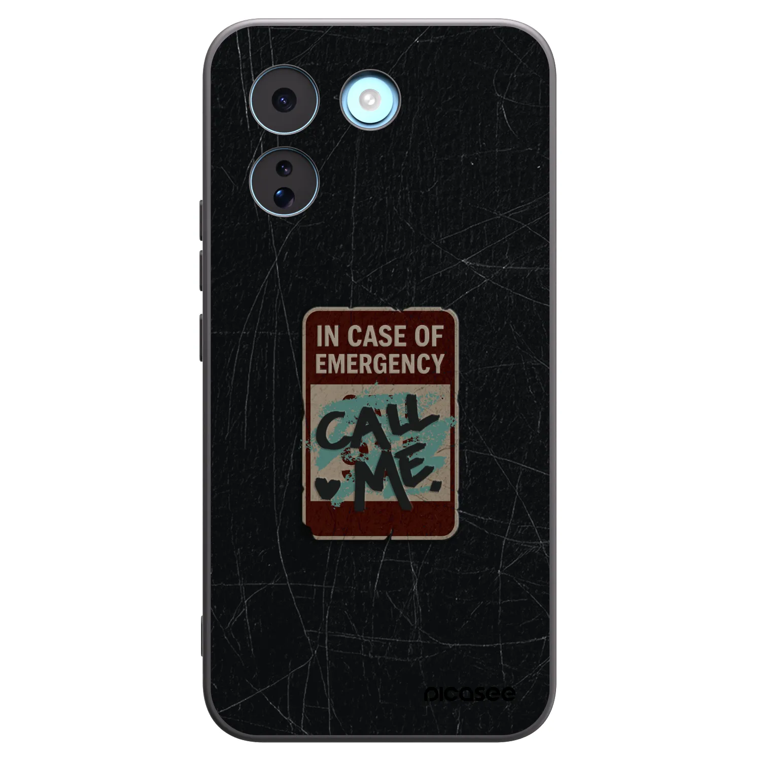 Picasee silikonový černý obal pro Xiaomi Redmi Note 17 Pro MAX 5G - EMERGENCY