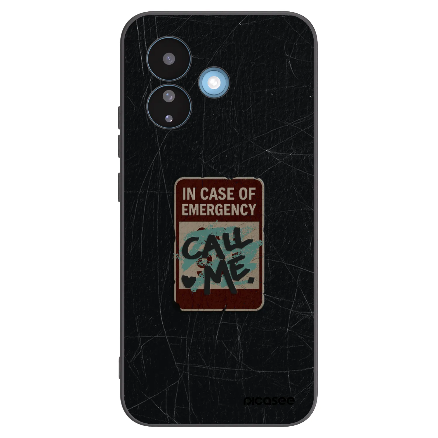 Picasee silikonový černý obal pro Xiaomi Redmi Note 17 Pro 5G - EMERGENCY