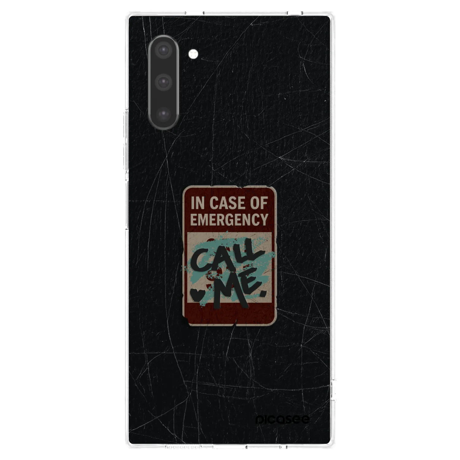 Picasee silikonový průhledný obal pro Samsung Galaxy Note 10 N970F - EMERGENCY