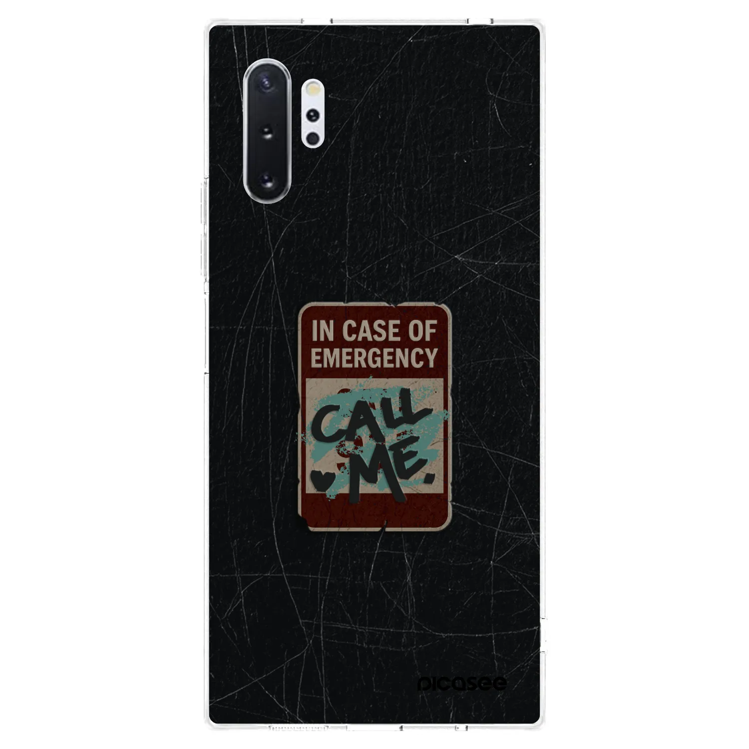 Picasee silikonový průhledný obal pro Samsung Galaxy Note 10+ N975F - EMERGENCY