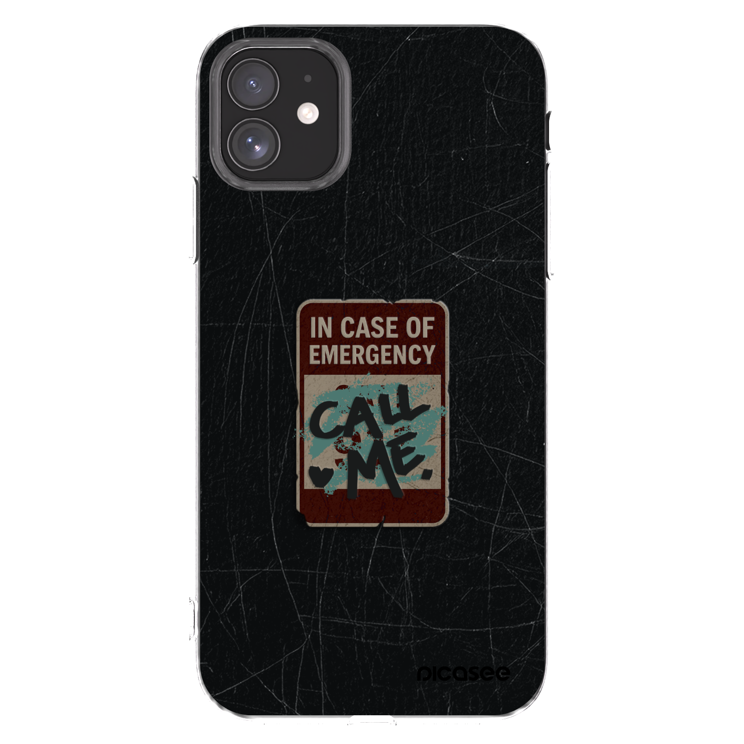 Picasee silikonový průhledný obal pro Apple iPhone 11 - EMERGENCY