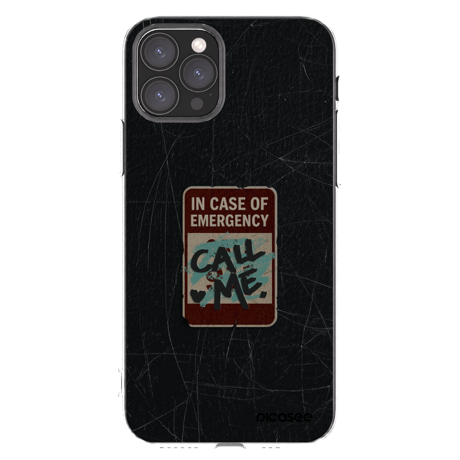 Picasee silikonový průhledný obal pro Apple iPhone 11 Pro - EMERGENCY