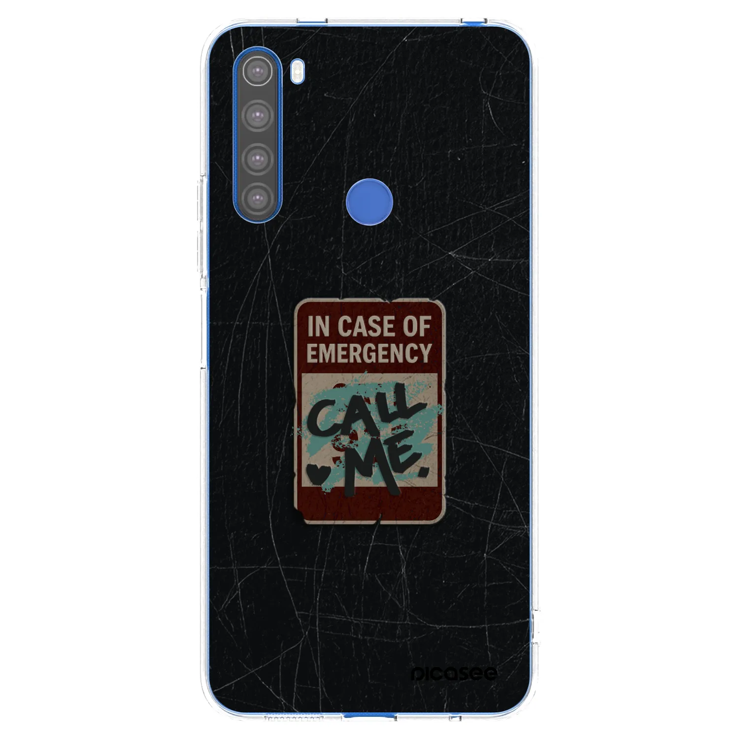 Picasee silikonový průhledný obal pro Xiaomi Redmi Note 8T - EMERGENCY