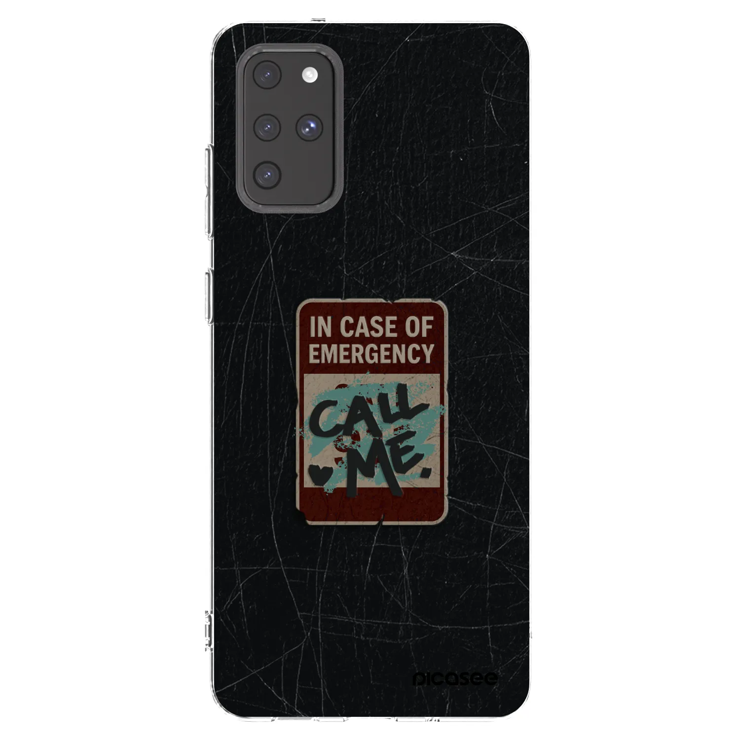 Picasee silikonový průhledný obal pro Samsung Galaxy S20+ G985F - EMERGENCY