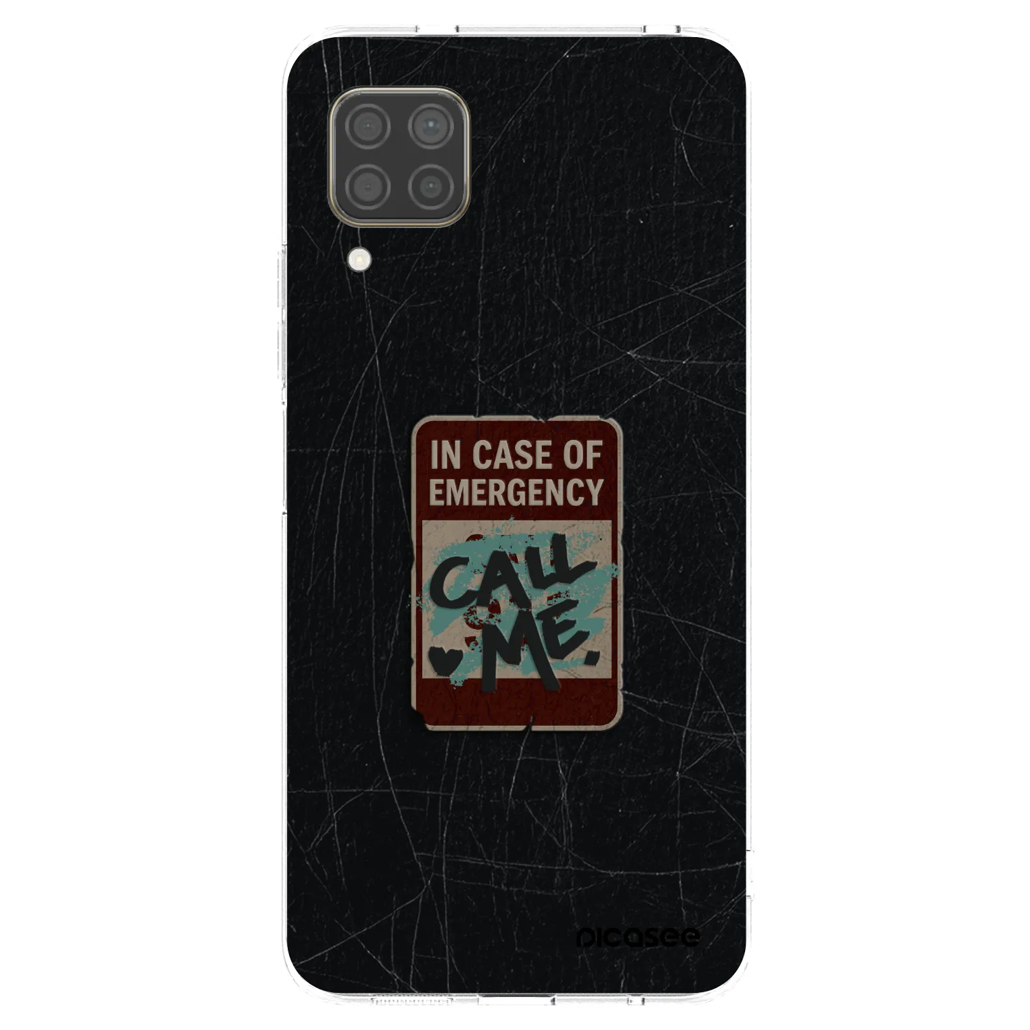Picasee silikonový průhledný obal pro Huawei P40 Lite - EMERGENCY