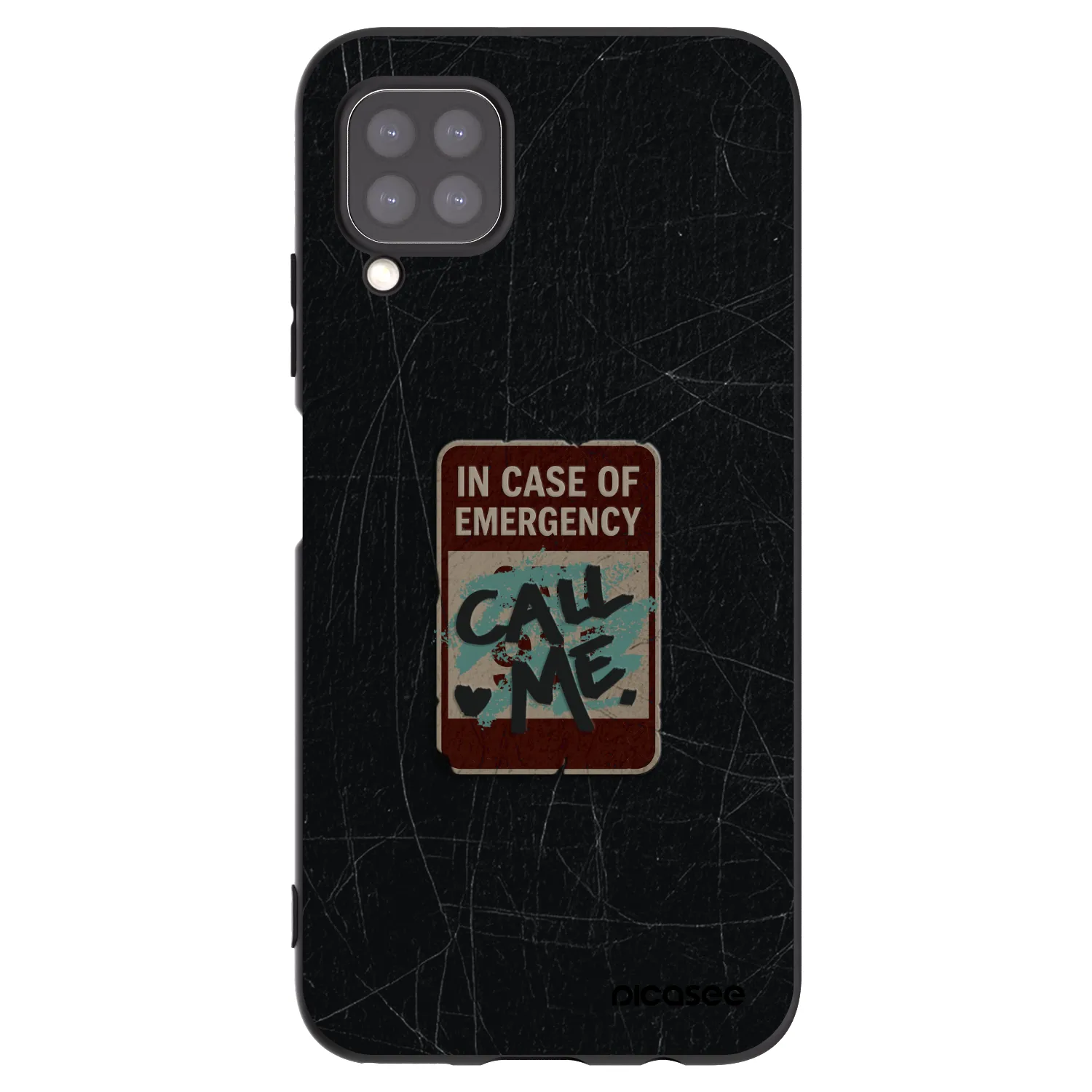 Picasee silikonový černý obal pro Huawei P40 Lite - EMERGENCY