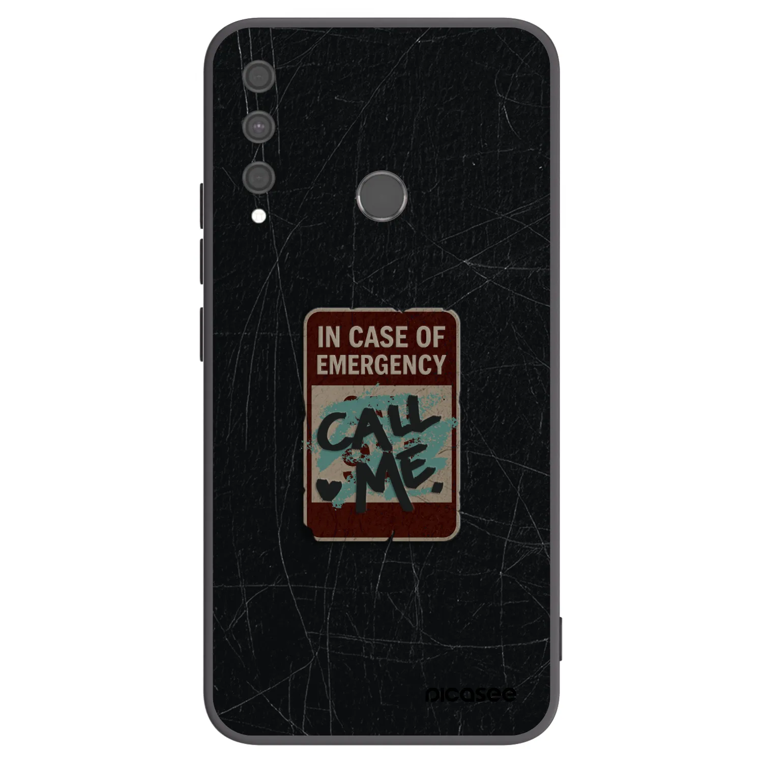 Picasee silikonový černý obal pro Huawei P40 Lite E - EMERGENCY