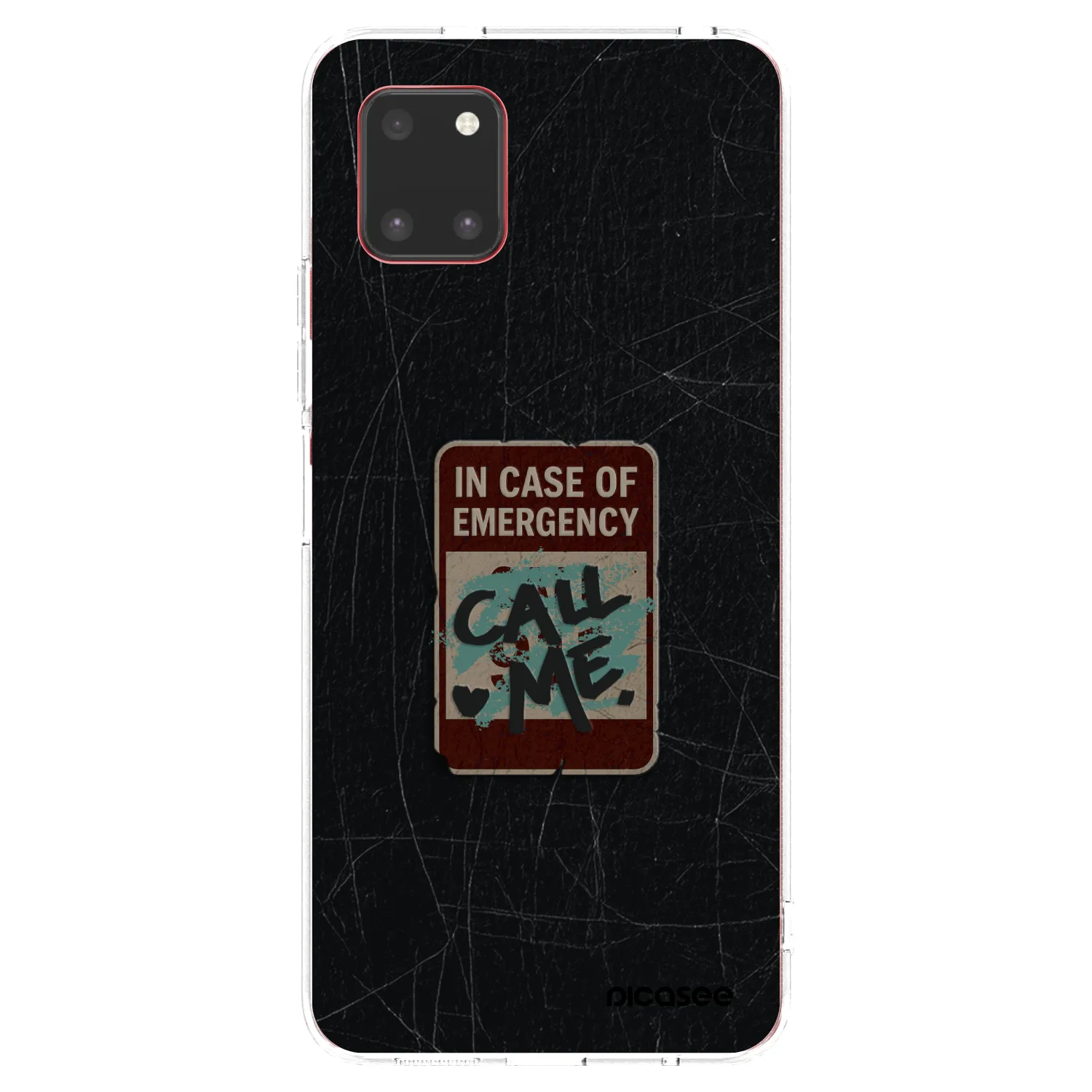 Picasee silikonový průhledný obal pro Samsung Galaxy Note 10 Lite N770F - EMERGENCY