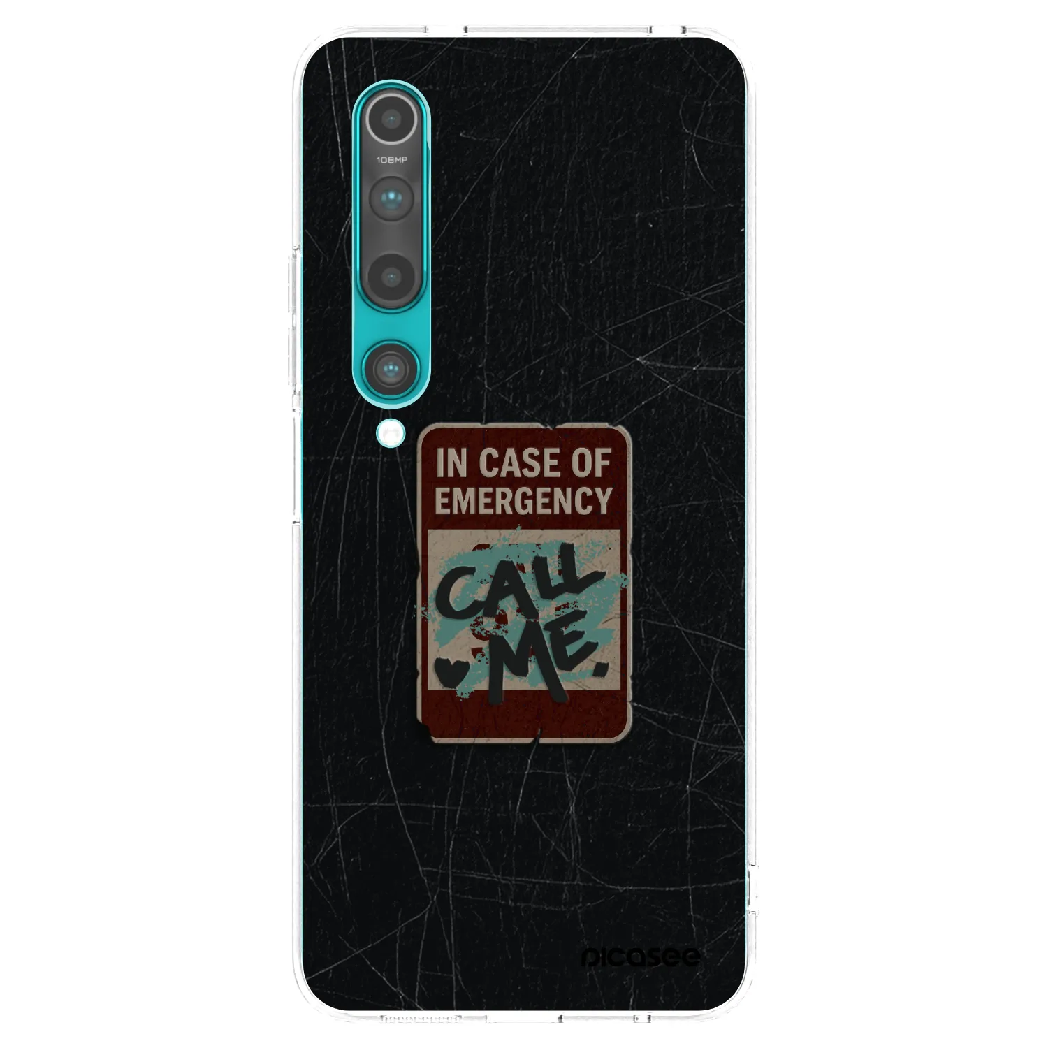 Picasee silikonový průhledný obal pro Xiaomi Mi 10 - EMERGENCY