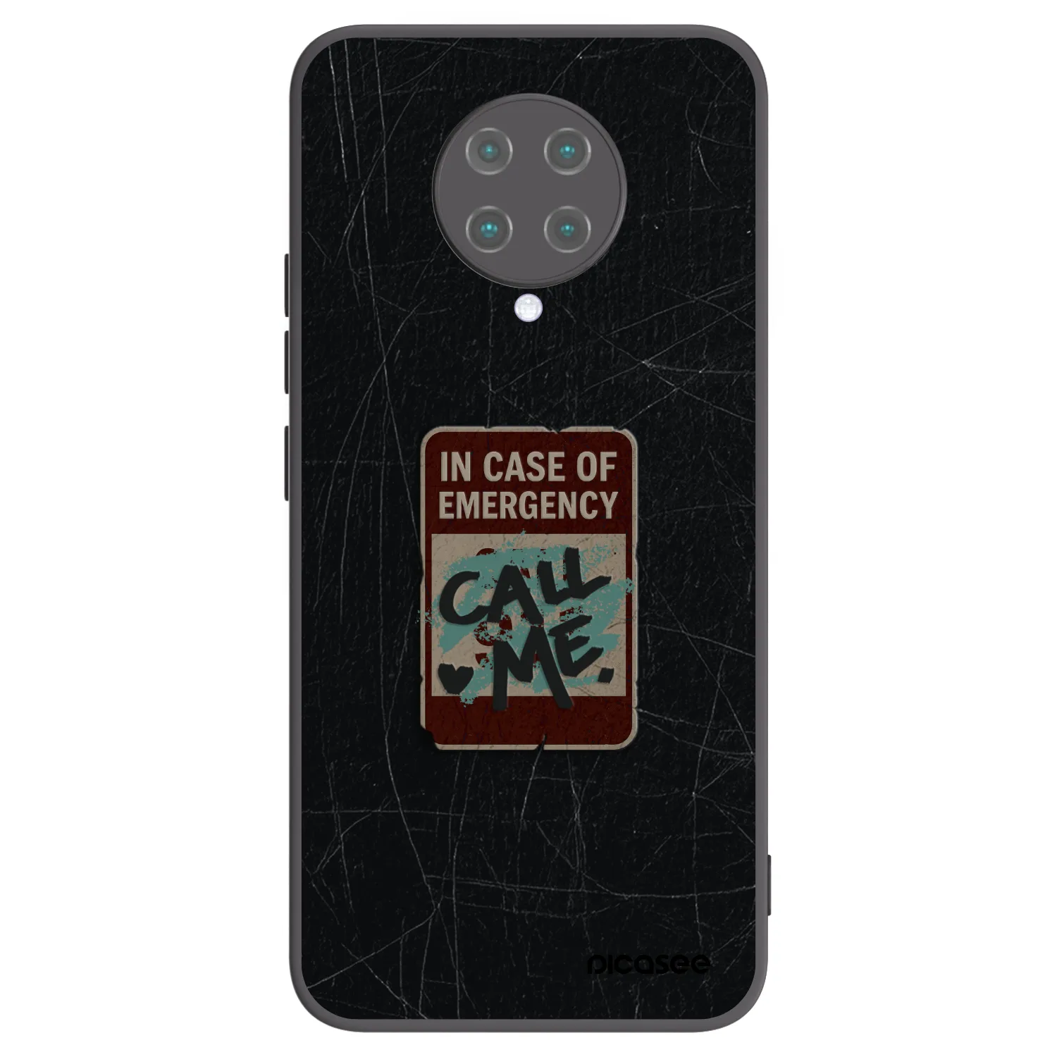 Picasee silikonový černý obal pro Xiaomi Poco F2 Pro - EMERGENCY
