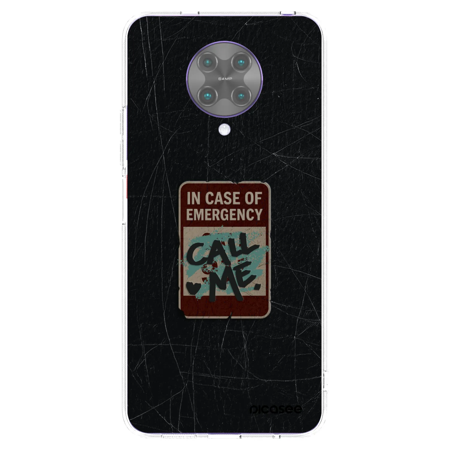 Picasee silikonový průhledný obal pro Xiaomi Poco F2 Pro - EMERGENCY