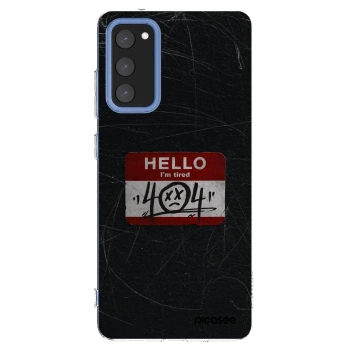 Picasee silikonový průhledný obal pro Samsung Galaxy S20 FE - HELLO 404