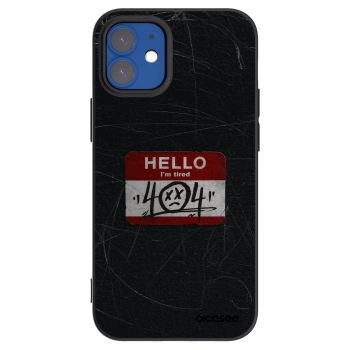 Picasee silikonový černý obal pro Apple iPhone 12 mini - HELLO 404