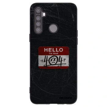 Picasee silikonový černý obal pro Realme 5 - HELLO 404