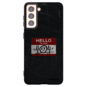 Picasee silikonový černý obal pro Samsung Galaxy S21 5G G991B - HELLO 404