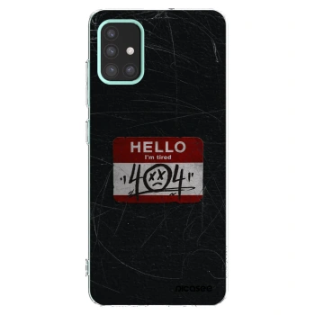 Picasee silikonový průhledný obal pro Samsung Galaxy M31s - HELLO 404