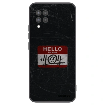 Picasee silikonový černý obal pro Samsung Galaxy A42 A426B - HELLO 404