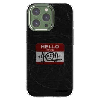 Picasee silikonový průhledný obal pro Apple iPhone 13 Pro - HELLO 404