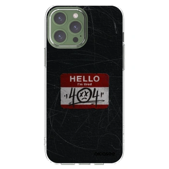 Picasee silikonový průhledný obal pro Apple iPhone 13 Pro Max - HELLO 404