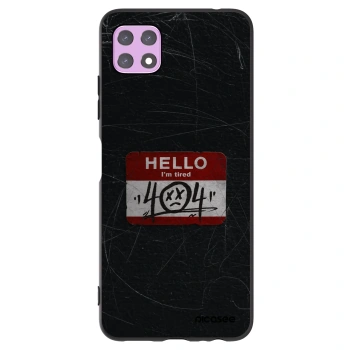 Picasee silikonový černý obal pro Samsung Galaxy A22 A226B 5G - HELLO 404