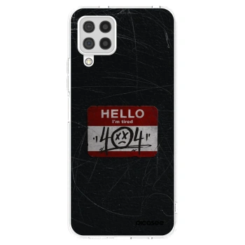 Picasee silikonový průhledný obal pro Samsung Galaxy A22 A225F 4G - HELLO 404