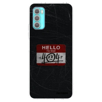 Picasee silikonový průhledný obal pro Motorola Moto G60 - HELLO 404