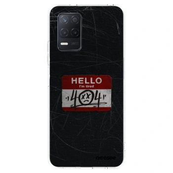 Picasee silikonový průhledný obal pro Realme 8 5G - HELLO 404