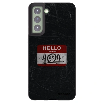 Picasee silikonový černý obal pro Samsung Galaxy S21 FE 5G - HELLO 404