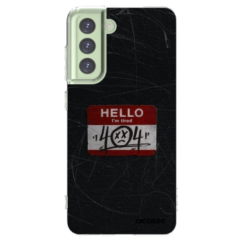 Picasee silikonový průhledný obal pro Samsung Galaxy S21 FE 5G - HELLO 404