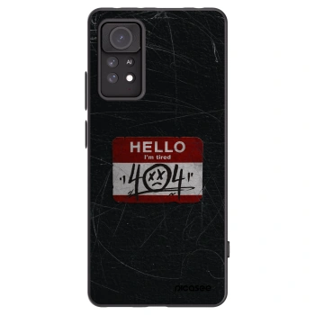 Picasee silikonový černý obal pro Xiaomi Redmi Note 11 Pro 5G - HELLO 404