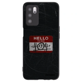 Picasee silikonový černý obal pro OPPO A16s - HELLO 404