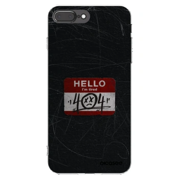 Picasee silikonový průhledný obal pro Apple iPhone 8 Plus - HELLO 404