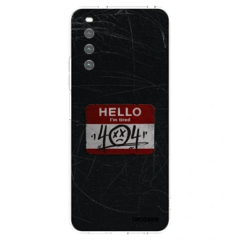 Picasee silikonový průhledný obal pro Sony Xperia 10 IV 5G - HELLO 404