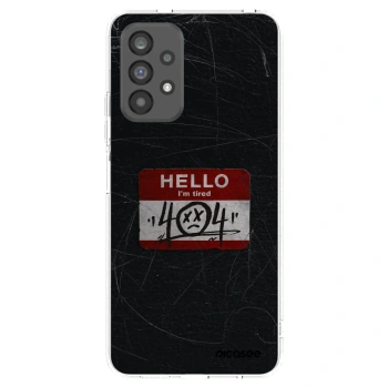 Picasee silikonový průhledný obal pro Samsung Galaxy A73 5G - HELLO 404