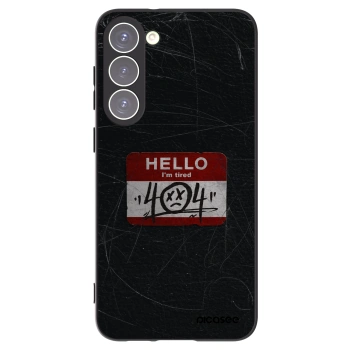 Picasee silikonový černý obal pro Samsung Galaxy S23+ 5G - HELLO 404