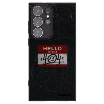 Picasee silikonový černý obal pro Samsung Galaxy S23 Ultra 5G - HELLO 404