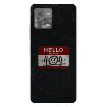 Picasee silikonový průhledný obal pro Motorola Moto G72 - HELLO 404