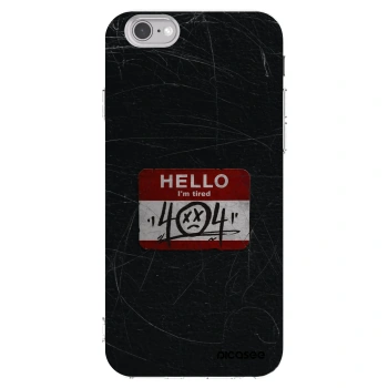 Picasee silikonový průhledný obal pro Apple iPhone 6/6S - HELLO 404