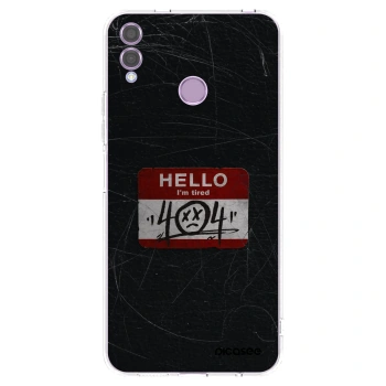 Picasee silikonový průhledný obal pro Honor 8X - HELLO 404