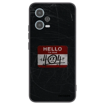 Picasee silikonový černý obal pro Xiaomi Redmi Note 12 5G - HELLO 404