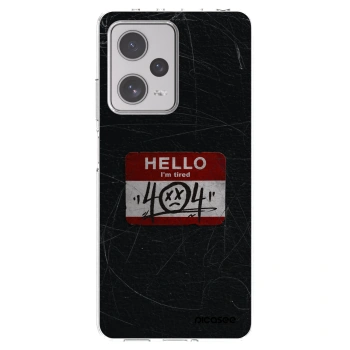 Picasee silikonový průhledný obal pro Xiaomi Redmi Note 12 Pro+ 5G - HELLO 404