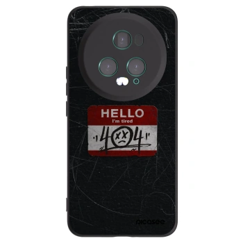 Picasee silikonový černý obal pro Honor Magic5 Pro - HELLO 404