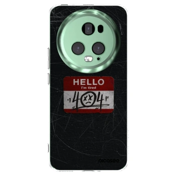 Picasee silikonový průhledný obal pro Honor Magic5 Pro - HELLO 404