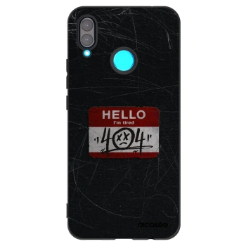 Picasee silikonový černý obal pro Huawei Nova 3 - HELLO 404