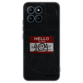 Picasee silikonový černý obal pro Honor 70 Lite - HELLO 404