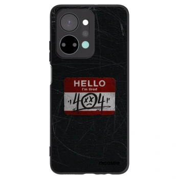 Picasee silikonový černý obal pro Honor X7a - HELLO 404