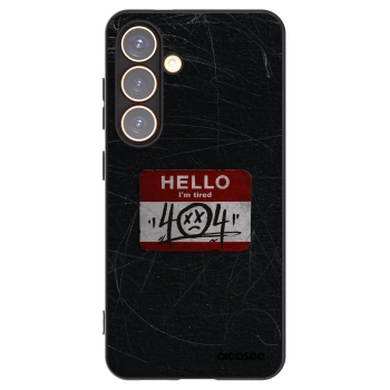 Picasee silikonový černý obal pro Samsung Galaxy S24 S921B 5G - HELLO 404