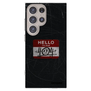 Picasee silikonový průhledný obal pro Samsung Galaxy S24 Ultra S928B 5G - HELLO 404