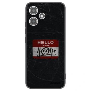 Picasee silikonový černý obal pro Xiaomi Redmi 12 5G - HELLO 404